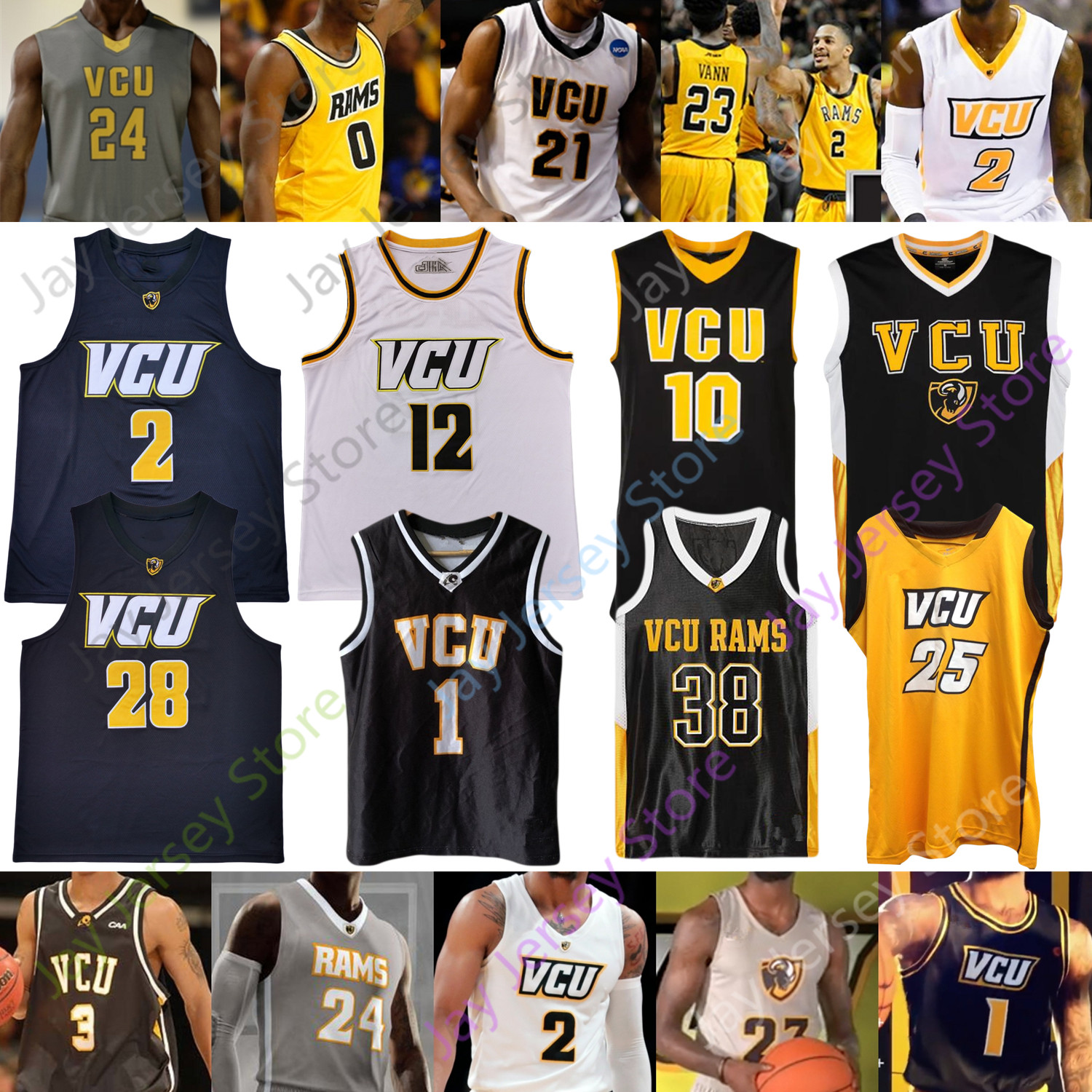 VCU Basketball Jersey NCAA College De'Riante Jenkins Marcus Evans Marcus Santos-Silva Issac Vann Corey Douglas Mike'L Simms Crowfield, Black;red
VCU Basketball Jersey NCAA College De'Riante Jenkins Marcus Evans Marcus Santos-Silva Issac Vann Corey Douglas Mike'L Simms Crowfield, Black;red