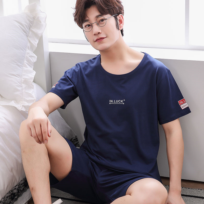 Pajamas men's summer cotton short sleeves can be worn outside youth casual men's pajamas summer thin cotton home service suit
Pajamas men's summer cotton short sleeves can be worn outside youth casual men's pajamas summer thin cotton home service suit