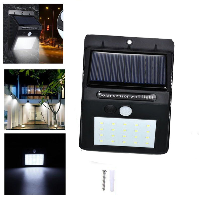 

Solar Lights Motion Sensor Wall Light 20Led 30Led Outdoor Security Lighting Wireless for Garden Patio Yard Deck Garage, Fence