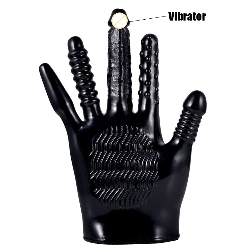 BEEGER Pleasure Fister Textured Fisting Glove,Magic Palm Hand Masturbation Sex Glove.Massage Glove Couple Adult Games Flirting Y200422