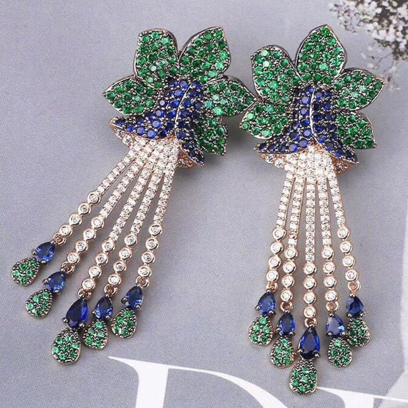 Dangle & Chandelier GODK Luxury Peony Flower Long Drop Earring For Women Wedding Cubic Zirconia Crystal Statement Party Bridal Fringed Jewel
Dangle & Chandelier GODK Luxury Peony Flower Long Drop Earring For Women Wedding Cubic Zirconia Crystal Statement Party Bridal Fringed Jewel