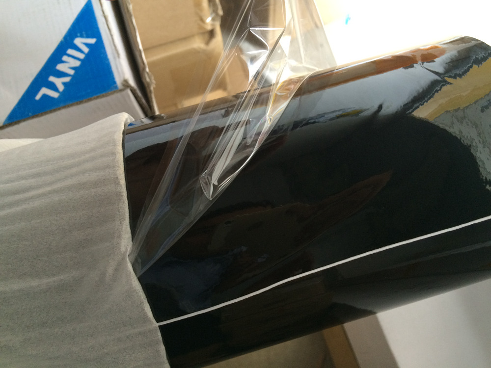 Piano Gloss black Vinyl wrap FOR Car Wrap with air Bubble Free vehicle wrap covering foil With Low tack glue 3M quality 1.52x20m 5x67ft