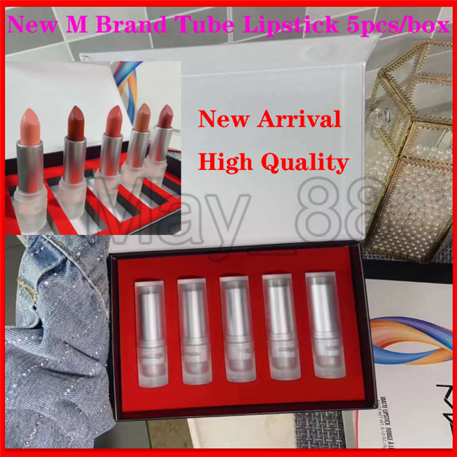 2020 New Arrival M Brand Lipstick 5pcs/set Tube Lipstick Matte Lipstick Rouge a Levers with a gift bags fast shipping
2020 New Arrival M Brand Lipstick 5pcs/set Tube Lipstick Matte Lipstick Rouge a Levers with a gift bags fast shipping