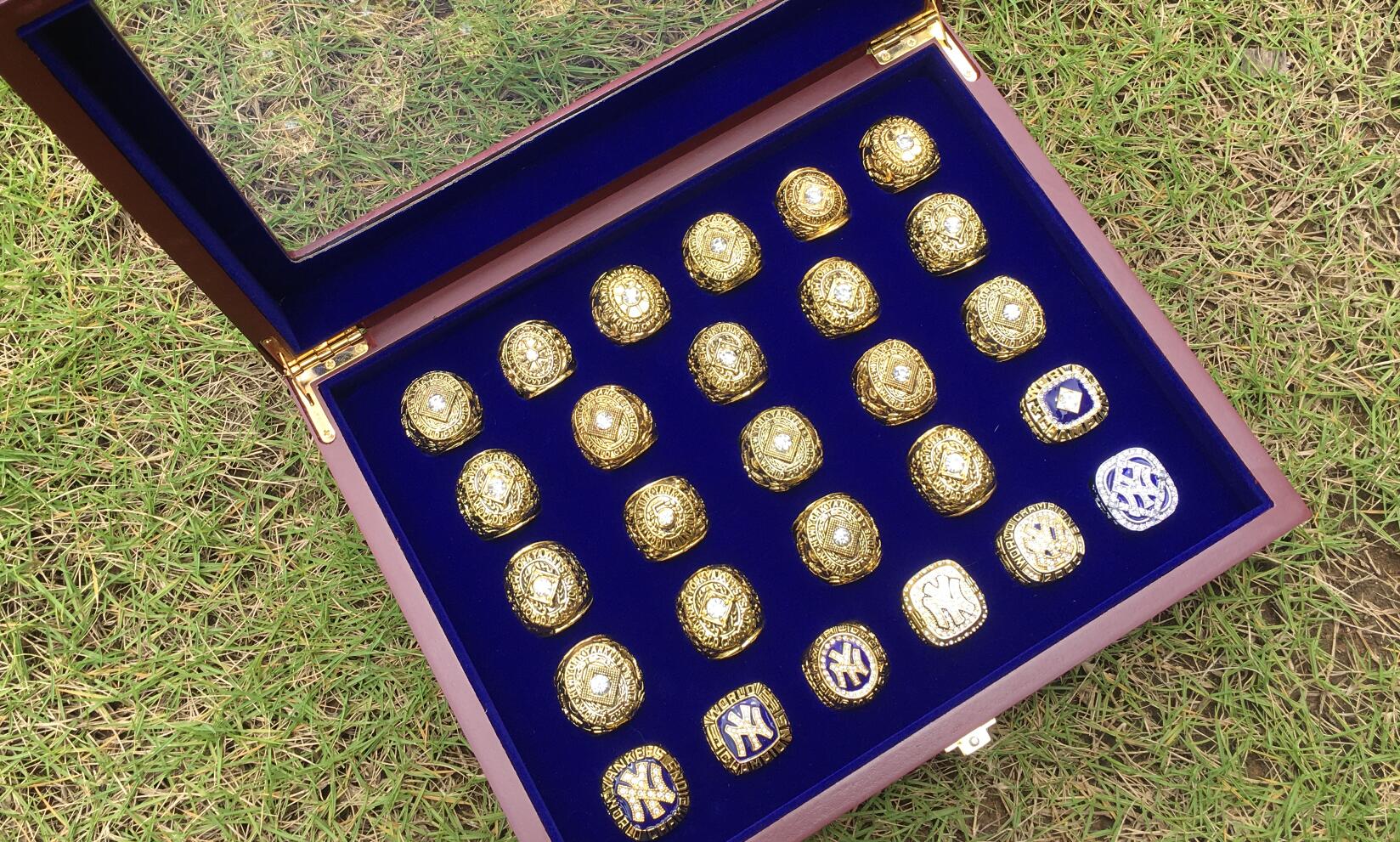 27pcs Baseball Champions Championship Ring Set With Wooden Display box Men Fan Brithday Gift Wholesale Drop Shipping
27pcs Baseball Champions Championship Ring Set With Wooden Display box Men Fan Brithday Gift Wholesale Drop Shipping