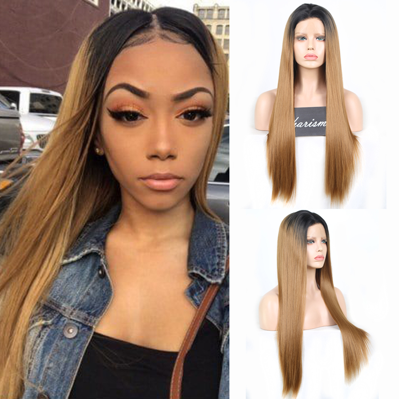 Charisma Long Silky Straight Hair Ombre Blonde Wig High Temperature Fiber Synthetic Lace Front Wig for Black Women Cosplay Wigs
Charisma Long Silky Straight Hair Ombre Blonde Wig High Temperature Fiber Synthetic Lace Front Wig for Black Women Cosplay Wigs