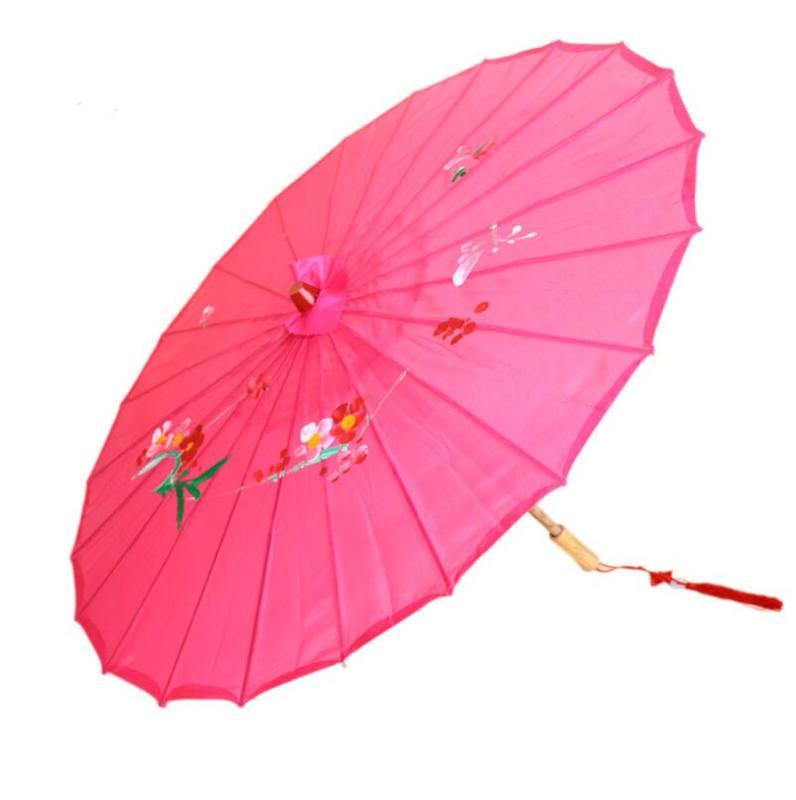 Umbrellas Japanese Chinese Oriental Parasol Handmade Fabric Umbrella For Wedding Party Pography Props LX6477