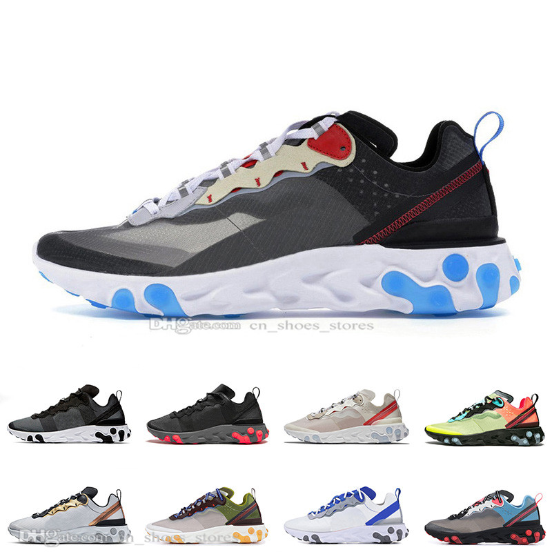 React element 87 55 Dark Grey black white men women running shoes Anthracite Neptune Green mens trainers sports designer sneakers, #02
React element 87 55 Dark Grey black white men women running shoes Anthracite Neptune Green mens trainers sports designer sneakers, #02