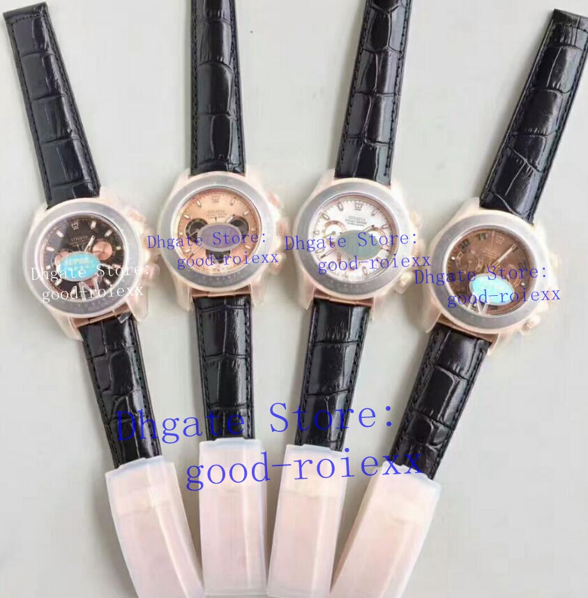 Men's Rose gold Watch Chronograph Automatic Cal.4130 Cosmograph Men Ceramic Bezel116518 Leather 904L Steel Eta KIF Shock Absorber Watches, White
Men's Rose gold Watch Chronograph Automatic Cal.4130 Cosmograph Men Ceramic Bezel116518 Leather 904L Steel Eta KIF Shock Absorber Watches, White