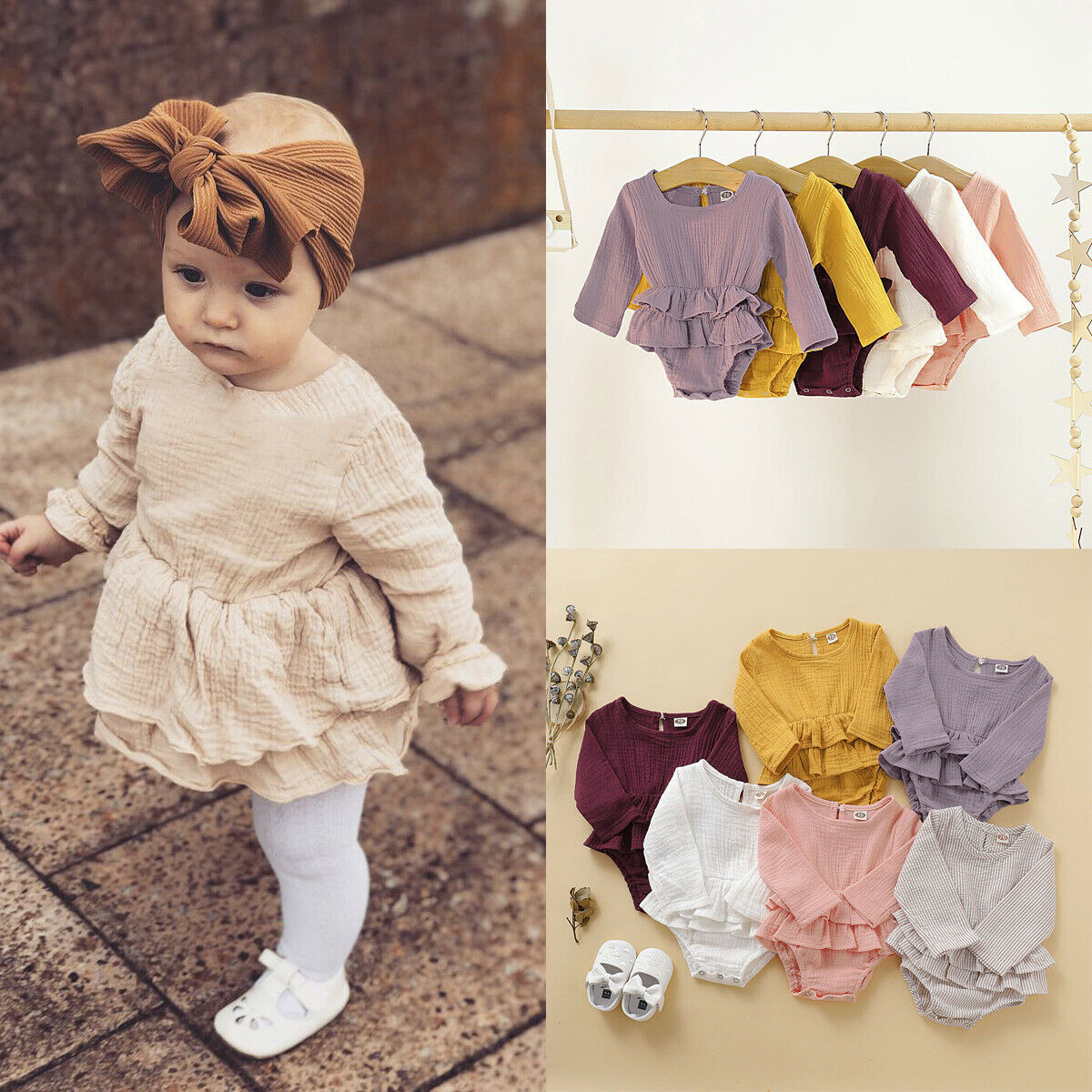 Baby Girl Cotton Romper Newborn Infant Baby Girl Clothes Long Sleeve Romper Cotton&Linen Jumpsuit Princess Fall New Born Outfits, Blue
Baby Girl Cotton Romper Newborn Infant Baby Girl Clothes Long Sleeve Romper Cotton&Linen Jumpsuit Princess Fall New Born Outfits, Blue
