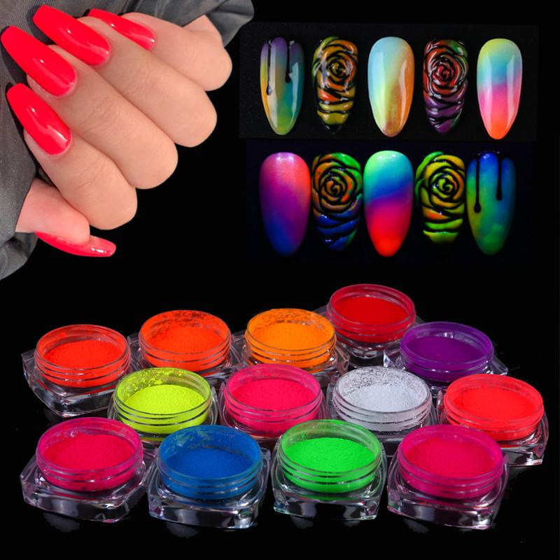 Fluorescence Gradient Nail Art Glitter Neon Color Pigment Powder Shinny Dust Luminous Chrome Ultrafine Sequin Manicure NLYE01-13
Fluorescence Gradient Nail Art Glitter Neon Color Pigment Powder Shinny Dust Luminous Chrome Ultrafine Sequin Manicure NLYE01-13