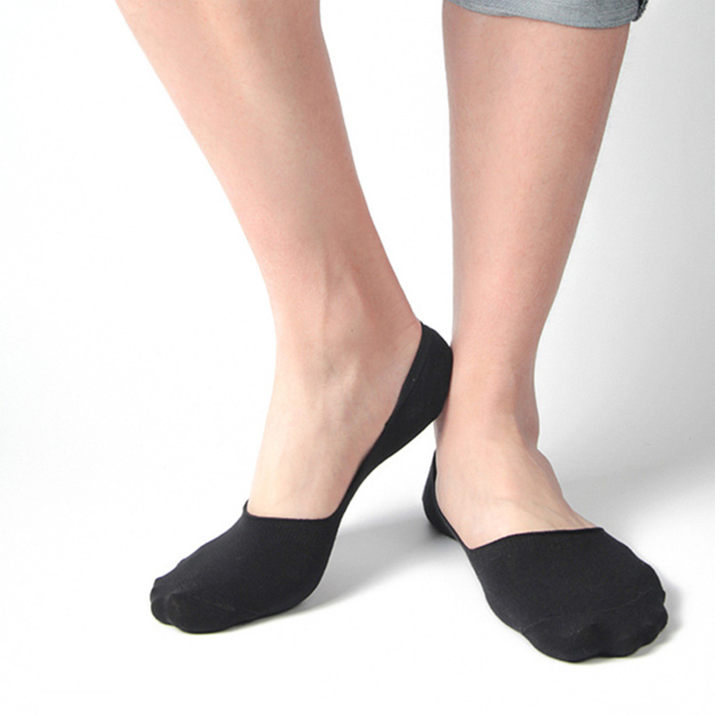 Mens Summer New Cotton Invisible Socks Cheapest High Quality Black Low Cut Ankle Loafer White no show business Sporty Solid sock