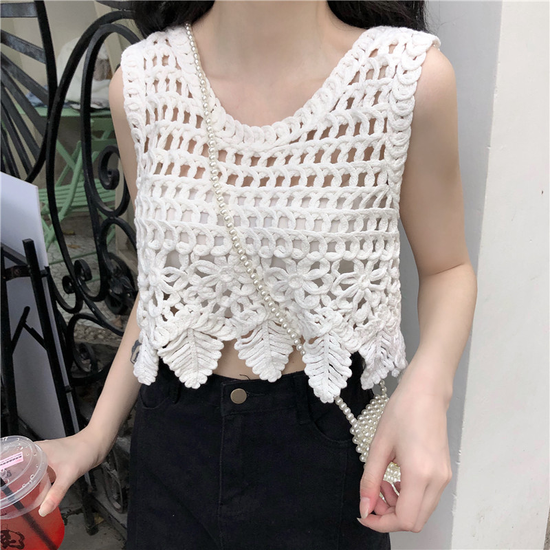 Bohe Summer Hollow Out Women Tanks Tops Holiday Women Crochet Tanks Femme Crochet Camis, Beige
Bohe Summer Hollow Out Women Tanks Tops Holiday Women Crochet Tanks Femme Crochet Camis, Beige