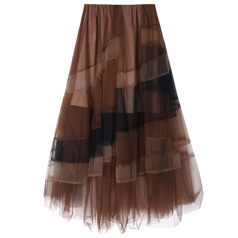 High Elastic Waist Khaki Asymmetrical Mesh Temperament Half-body Skirt Women Fashion Tide New Spring Autumn 2020 V784
High Elastic Waist Khaki Asymmetrical Mesh Temperament Half-body Skirt Women Fashion Tide New Spring Autumn 2020 V784