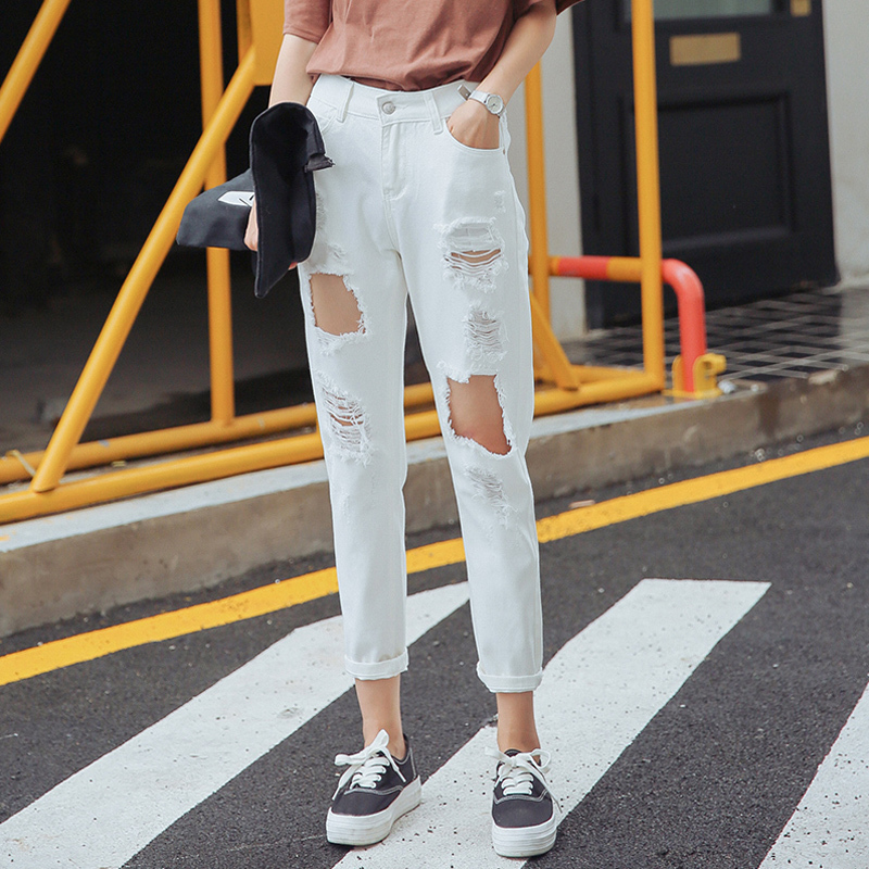 Hole Autumn New Women Spring Tassel Mid Cross Pants Jeans Loose Casual Fashion Ankle Length Pants Jeans Female Mid ZX931, Black
Hole Autumn New Women Spring Tassel Mid Cross Pants Jeans Loose Casual Fashion Ankle Length Pants Jeans Female Mid ZX931, Black