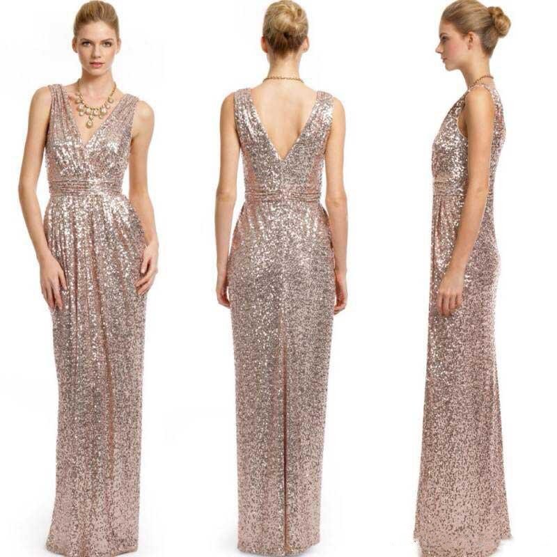 Gold Sequin Bridesmaid Dresses Long V Neck Pregnant Women Wedding Guest Dress Empire Waist Champagne Maid of Honor Dress, White;pink
Gold Sequin Bridesmaid Dresses Long V Neck Pregnant Women Wedding Guest Dress Empire Waist Champagne Maid of Honor Dress, White;pink