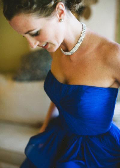 Cheap Royal Blue Wedding Dress Latest A Line Strapless Country Garden Church Formal Bride Bridal Gown Custom Made Plus Size