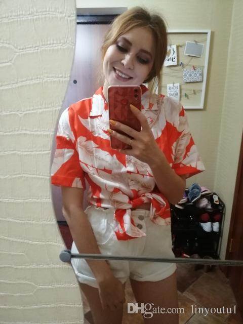 2020 Summer Blouse Women Short Sleeve Chiffon Blouse Casual Boho Style Floral Print Tops Turn Down Collar Office Shirt Plus Size