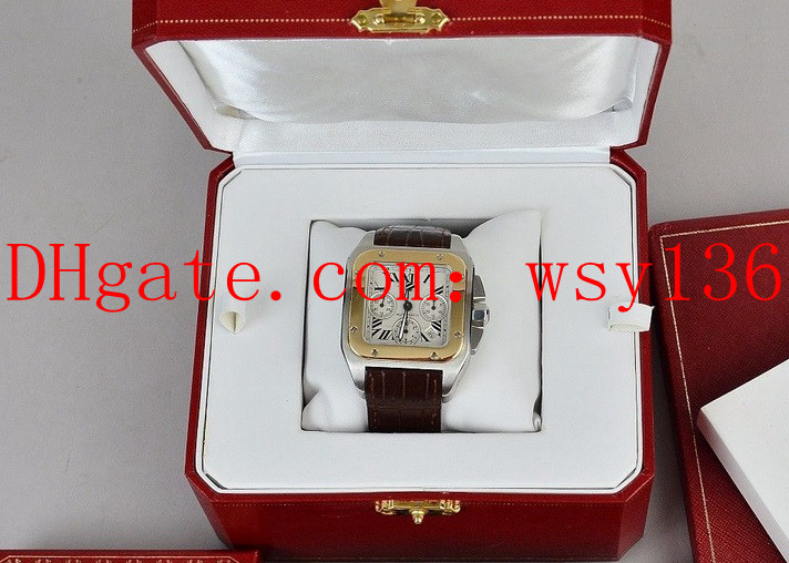 Top Quality XL 18K Gold Automatic Machinery Mens Date Watch Men's Sport Wrist Watches Brown Leather Band Box, White
Top Quality XL 18K Gold Automatic Machinery Mens Date Watch Men's Sport Wrist Watches Brown Leather Band Box, White