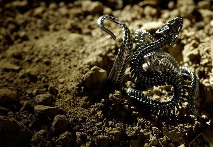 Retro Vintage Fashion Jewelry 925 Silver Cobra ring Hot Sale Party Popular Women Men Snake Adjustable Open Ring for Lovers' Gift