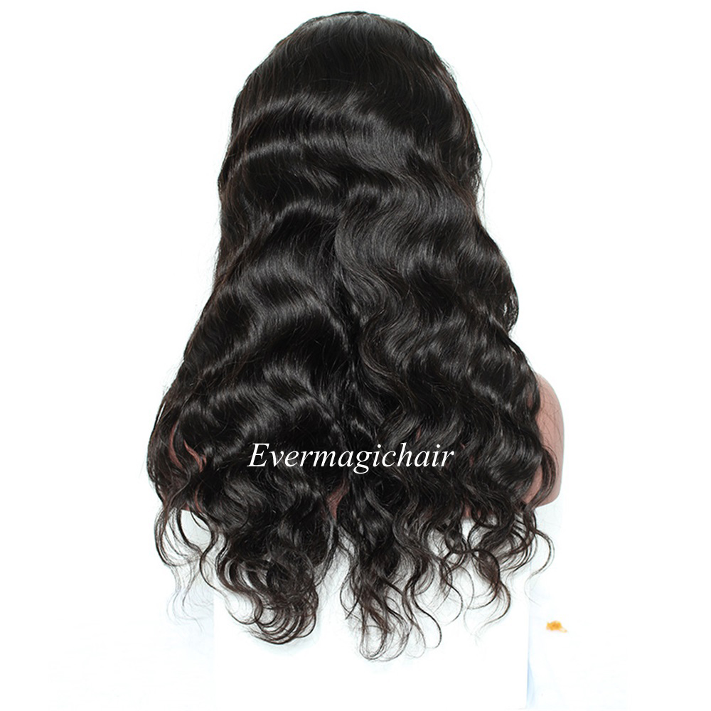 Natural Color Full Lace Wigs Human Hair Body Wave Brazilian Peruvian Malaysian Indian Lace Front Human Hair Wigs With Baby Hair