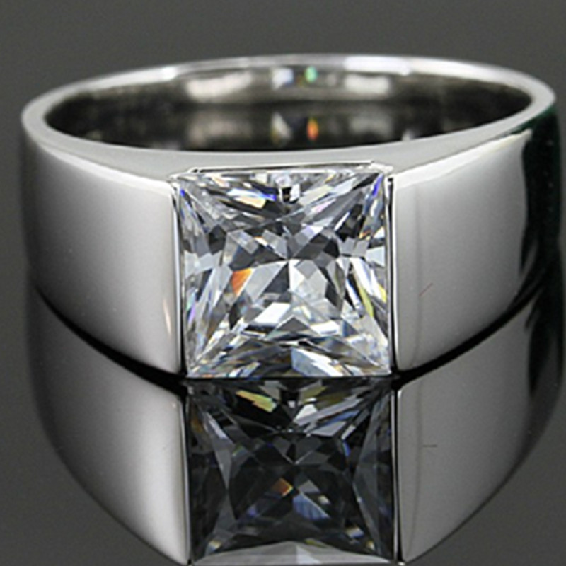 Wholesale Jewelry Ring 2CT NSCD Synthetic Carbon Solitaire Princess Ring Man Silver Engagement Princess Jewelry 925
Wholesale Jewelry Ring 2CT NSCD Synthetic Carbon Solitaire Princess Ring Man Silver Engagement Princess Jewelry 925
