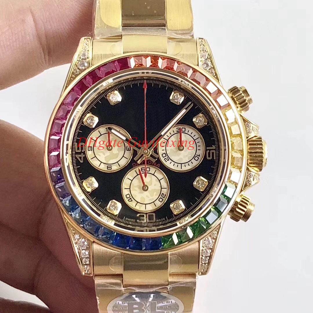 3 Style Men watch BL Maker CAL.4130 Chronograph 40mm Cosmograph 116599 116598 116595 RBOW Diamond Gem Bezel Automatic Mens Watches, Box
3 Style Men watch BL Maker CAL.4130 Chronograph 40mm Cosmograph 116599 116598 116595 RBOW Diamond Gem Bezel Automatic Mens Watches, Box