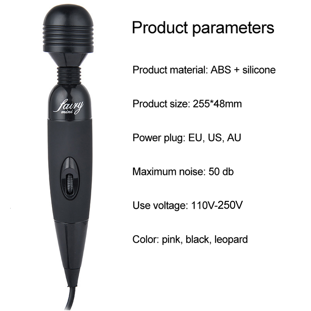 Multi Speed Magic Wand Massager Body Massager Clitoral Vibrator AV Dildo Vibrators Erotic Sex Toys for Woman EU,US,AU Plug Y191017
