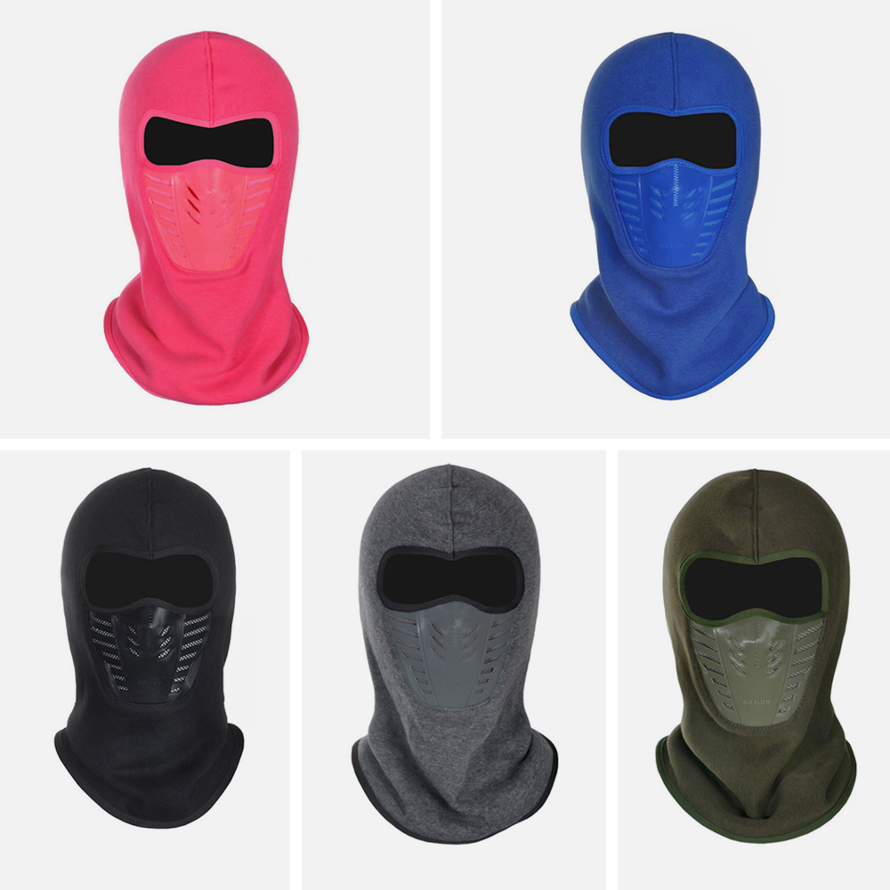 Winter Cycling Outdoor Fleece Warm Full Face Cover Antidust Windproof Ski Mask Snowboard Hood Antidust Bike Thermal Scarf