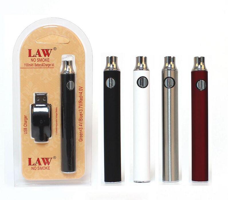 1100 mAh Preheat VV Vape Pen Law Preheating Battery Variavle Voltage 510 Thread Cartridge + USB Charger Blister Package Kit
1100 mAh Preheat VV Vape Pen Law Preheating Battery Variavle Voltage 510 Thread Cartridge + USB Charger Blister Package Kit