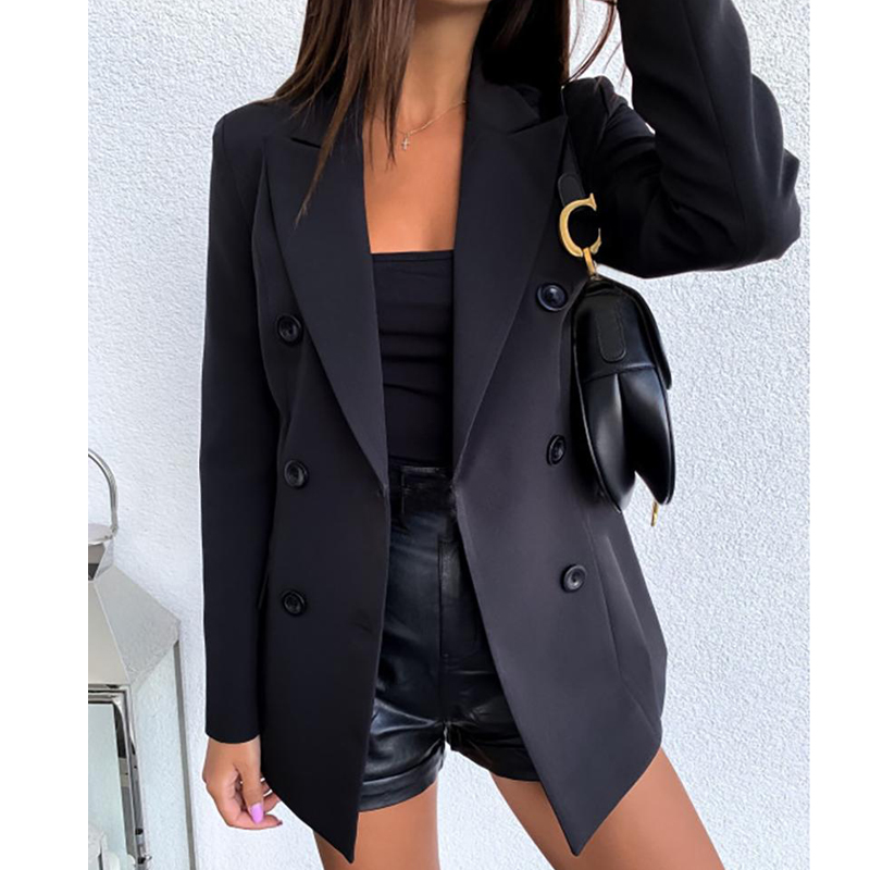 New Autumn Winter Women Blazers Fashion Ladies Overcoat Slim Trench Coat Blazer Winter Long Sleeve Jacket OL Blazers Formal, Black
New Autumn Winter Women Blazers Fashion Ladies Overcoat Slim Trench Coat Blazer Winter Long Sleeve Jacket OL Blazers Formal, Black