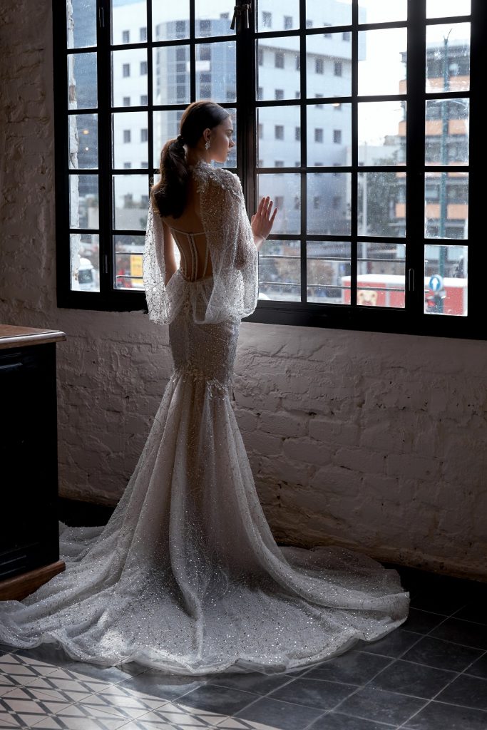 Julie Vino Mermaid Wedding Dresses Luxury Beading Sequins Sexy Sweetheart Backless Bridal Gowns Sweep Train Beach Slim Wedding Dress