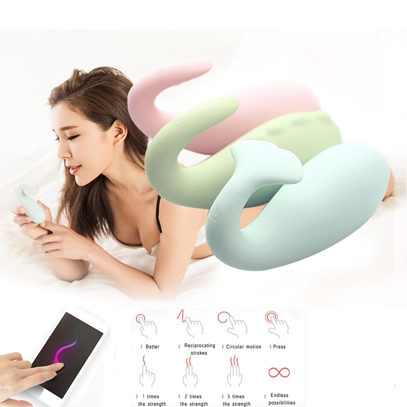 USB Charge 8 Modes Wireless App Remote Control Vibrator Soft Silicone Dildo Bluetooth Connect Adult Game Sex Toys For Women X145T191012