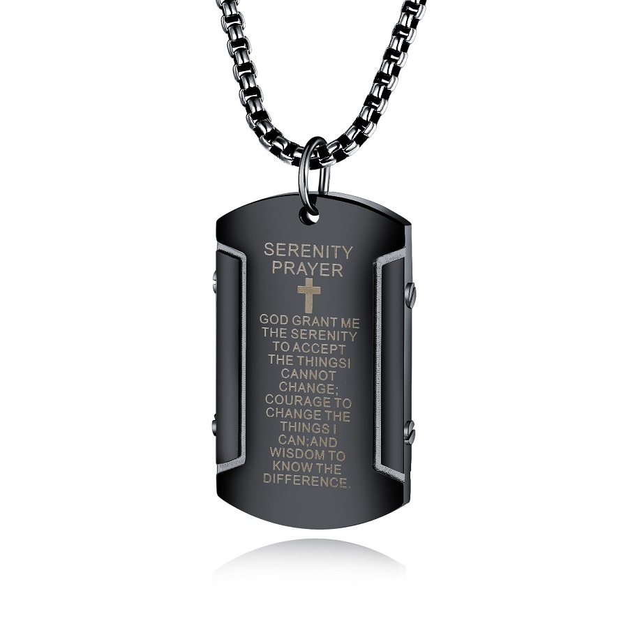 Fashion Stainless Steel Jewelry Men Silver Bible Cross Necklace Christian Scripture Square Pendant Chain Punk Mens Hip Hop Necklaces For Gifts
Fashion Stainless Steel Jewelry Men Silver Bible Cross Necklace Christian Scripture Square Pendant Chain Punk Mens Hip Hop Necklaces For Gifts
