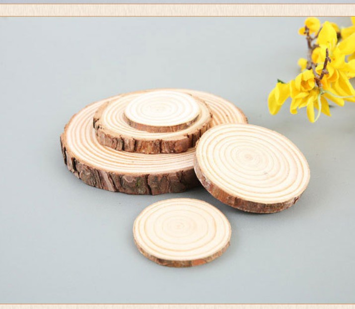 Wholesale-6 coasters wood slices, wood coasters, reclaimed willow wood coasters, set of 6 coasters 6cm 8cm 12cm 14cm