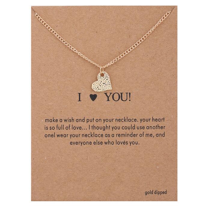 Fashion-Necklaces With Card Gold Skull Elephant Infinity Pendant Double Layer Clavicle Necklace For Women MultiLayer Jewelry Christmas Gift