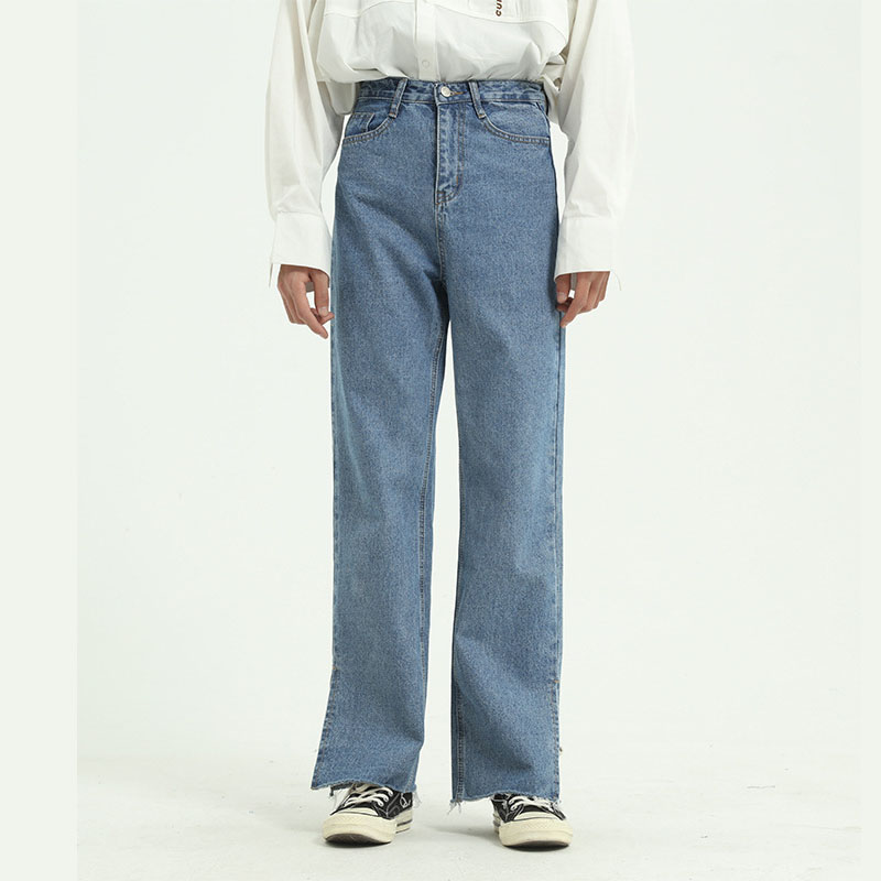 Male Retro High Street Hip Hop Split Straight Denim Trousers Japan Korea Style Pant Men Vintage Casual Classic Jeans Pants, Sky blue
Male Retro High Street Hip Hop Split Straight Denim Trousers Japan Korea Style Pant Men Vintage Casual Classic Jeans Pants, Sky blue
