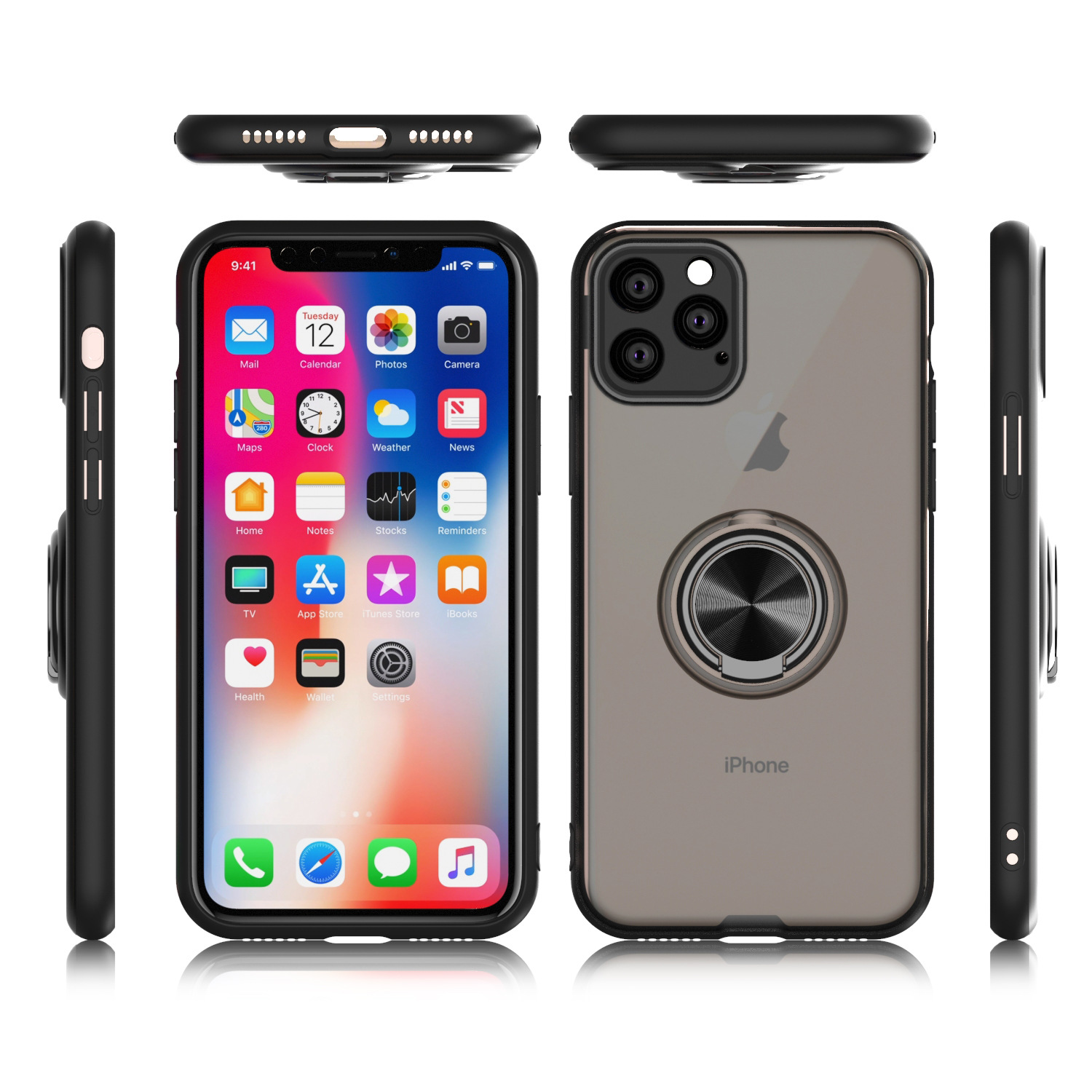 New Luxury Designer Iphone 11 Pro Max Phone Case with Magnet Ring Silicone cases Iphone X XR XS MAX 6 6S PLUS 7/8 Cover, Mix colors
New Luxury Designer Iphone 11 Pro Max Phone Case with Magnet Ring Silicone cases Iphone X XR XS MAX 6 6S PLUS 7/8 Cover, Mix colors