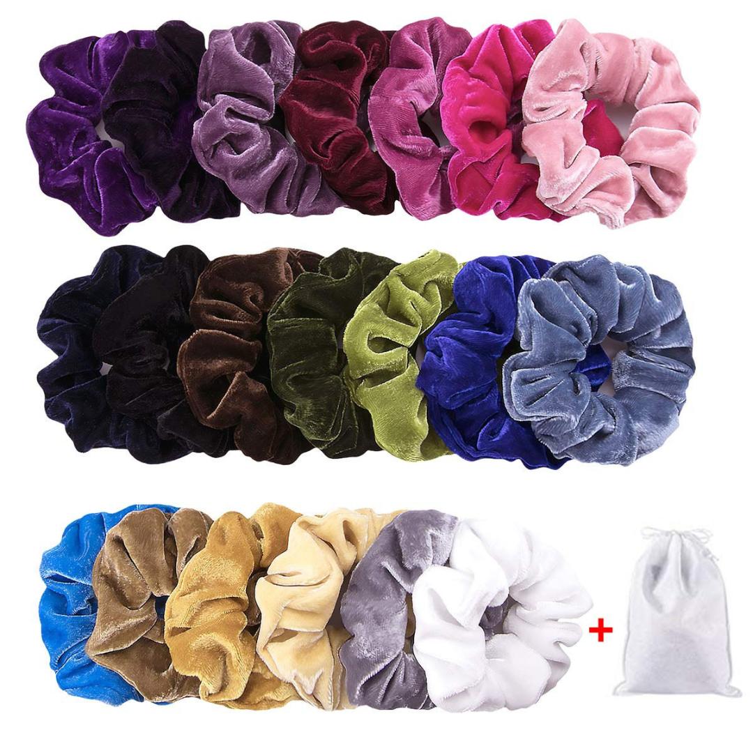 20 Pack Hair Velvet Scrunchies Fabric Elastics Hair Rope Ties Bright Colorful Bobbles Bands 20 Colors With Bag Convenience Cheap
20 Pack Hair Velvet Scrunchies Fabric Elastics Hair Rope Ties Bright Colorful Bobbles Bands 20 Colors With Bag Convenience Cheap