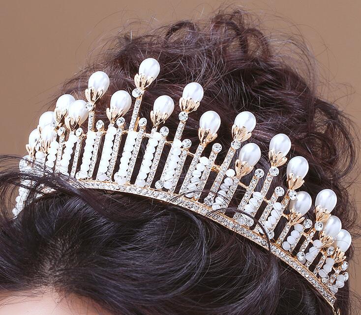 Bridal Jewelry valentine's day gift bride accessories set for Wedding decorations necklace earrings and a crown set