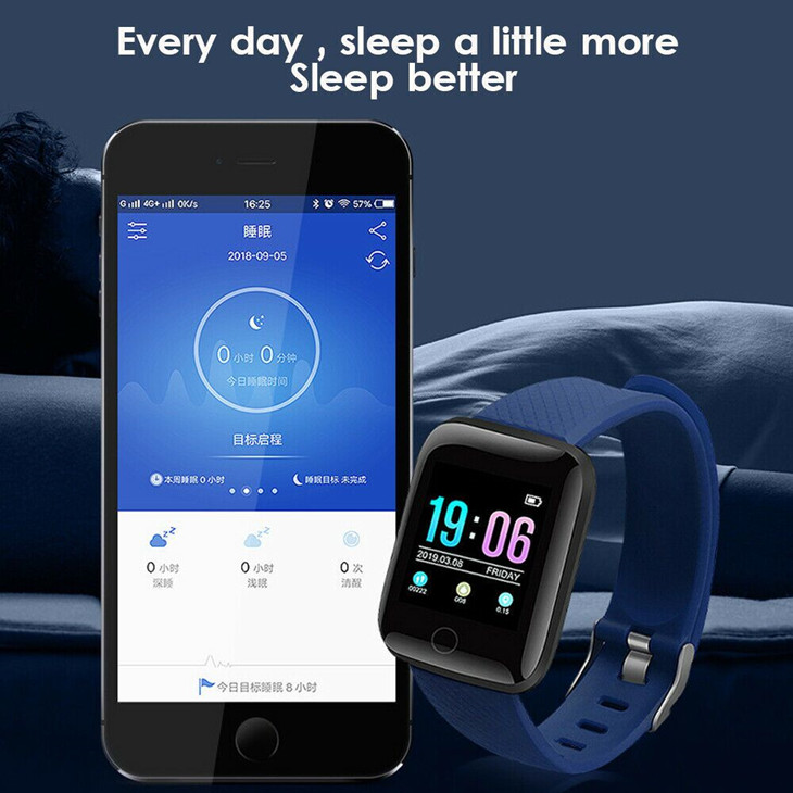 116 Plus ID116 D13 Heart Rate Watch Wristband Sports Watches Smart Band Waterproof Smartwatch Android With retail packaging free shipping free shippin