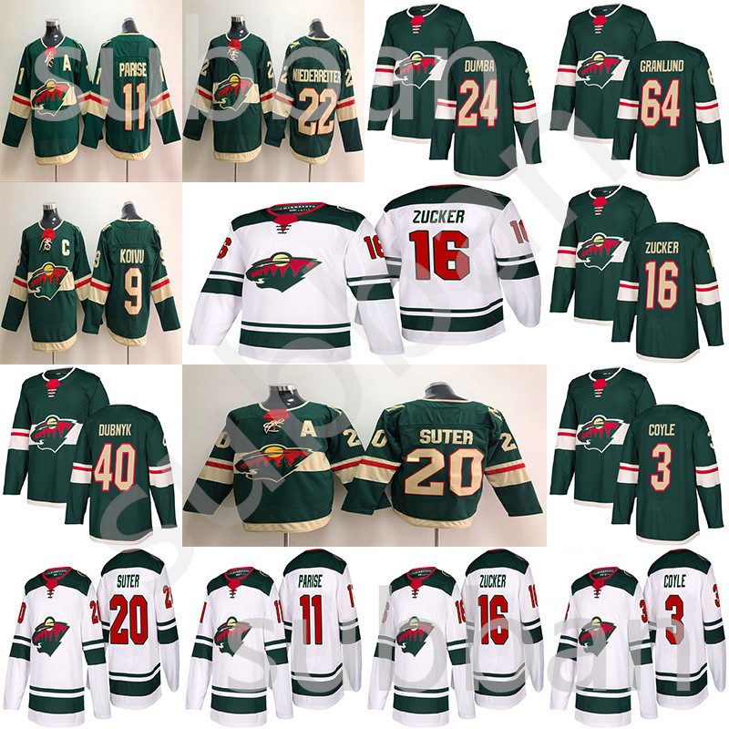 New mens hockey Minnesota Wild 16 Jason Zucker 11 Zach Parise 22 Nino Niederreiter 40 Devan Dubnyk 64 Mikael Granlund Jerseys, Green
New mens hockey Minnesota Wild 16 Jason Zucker 11 Zach Parise 22 Nino Niederreiter 40 Devan Dubnyk 64 Mikael Granlund Jerseys, Green