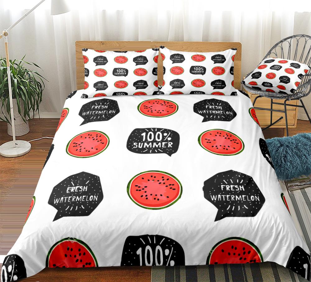 Watermelon Duvet Cover Set Red Fruits Bedding Kids Boys Girls Watermelon Pattern White Quilt Cover Queen Bed Set Fruit Dropship, 01
Watermelon Duvet Cover Set Red Fruits Bedding Kids Boys Girls Watermelon Pattern White Quilt Cover Queen Bed Set Fruit Dropship, 01