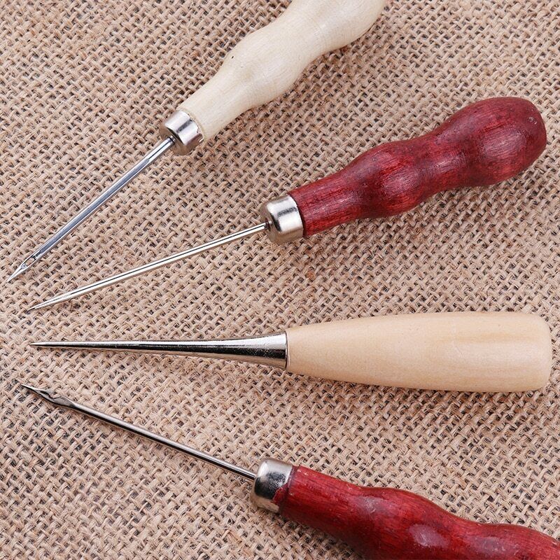 18pcs set Leather Processing Tool Stitching Carving Working Craft Kit Saddle For Making Bags334l
