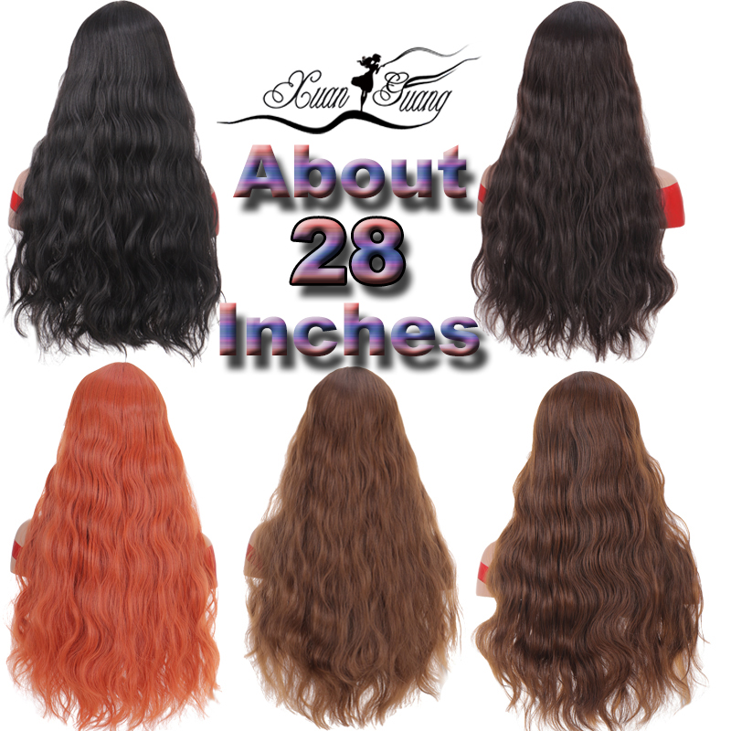 XUANGUANG 28 inches long wavy wigs fiber synthesis wigs High temperature resistance 5 colors for choose
XUANGUANG 28 inches long wavy wigs fiber synthesis wigs High temperature resistance 5 colors for choose