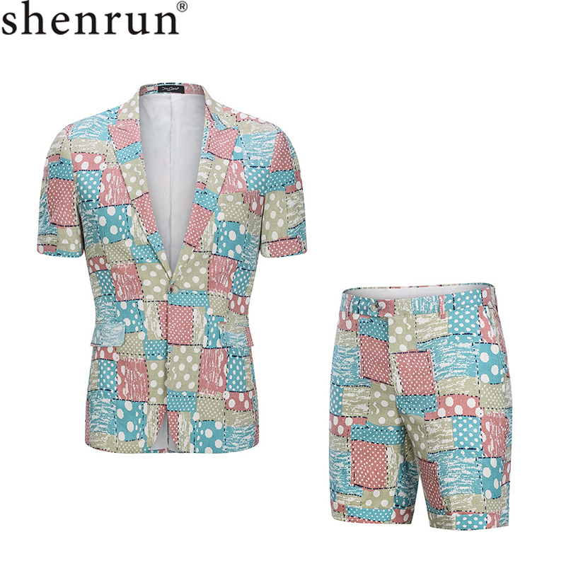 Shenrun Men Suit Summer Short Sleeve Jacket Short Pants 2 Pieces Fashion Slim Fit Casual Suits Hawaii Beach Seaside 100% Cotton, As picture c
Shenrun Men Suit Summer Short Sleeve Jacket Short Pants 2 Pieces Fashion Slim Fit Casual Suits Hawaii Beach Seaside 100% Cotton, As picture c