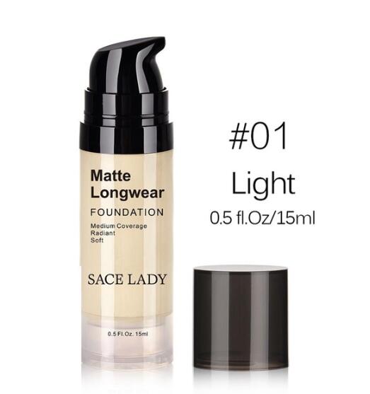 SACE LADY Face Foundation Cream Base Makeup Professional Matte Finish Make Up Liquid Concealer Waterproof Brand Natural Cosmetic, Color
SACE LADY Face Foundation Cream Base Makeup Professional Matte Finish Make Up Liquid Concealer Waterproof Brand Natural Cosmetic, Color