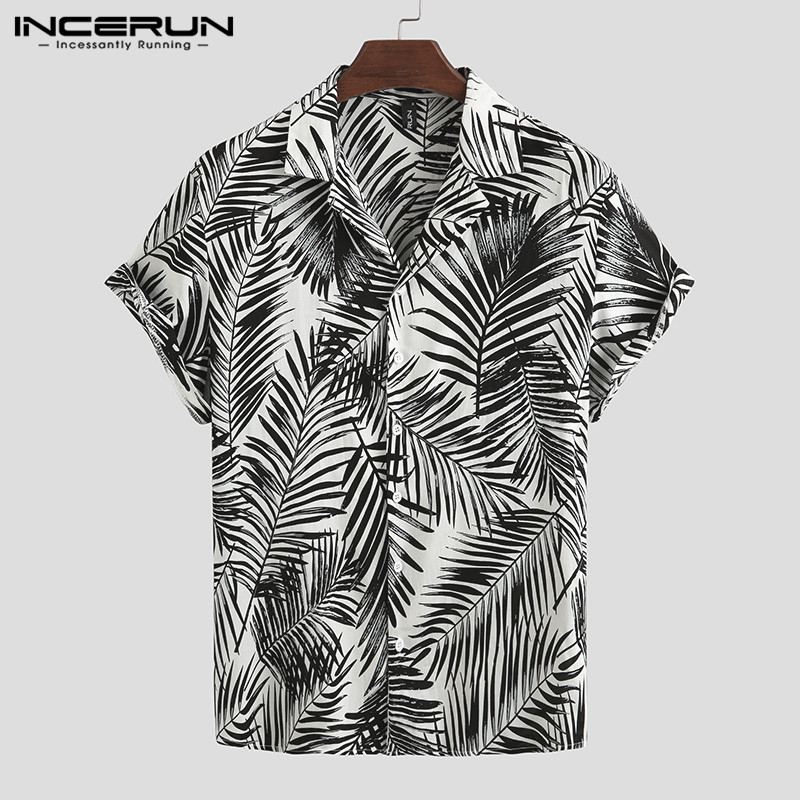 INCERUN Fashion Men Printed Hawaiian Shirt Short Sleeve 2020 Vacation Summer Lapel Casual Brand Beach Shirts Streetwear Blouse, Black
INCERUN Fashion Men Printed Hawaiian Shirt Short Sleeve 2020 Vacation Summer Lapel Casual Brand Beach Shirts Streetwear Blouse, Black