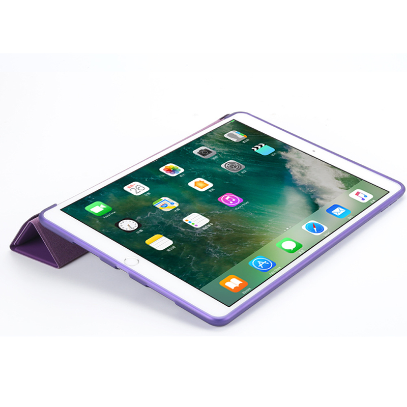 IPad Case Silicone Soft Back For iPad pro105 Case ipad23 102 mini4 5 Pu Leather Smart Cover Case