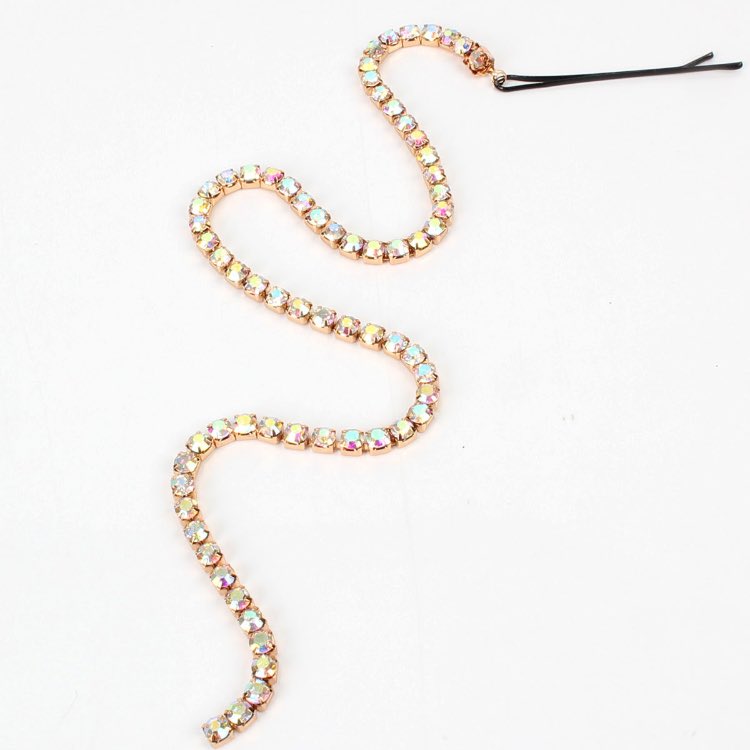 Fashion Wig Extension Chain Women Claw Jewelry Head Link BB Hair Clip 7 Colors