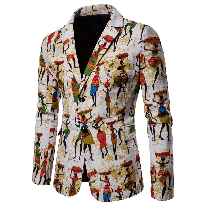 Afriacan Style Retro Ethnic 3d Print Men Suit Blazer Party Tops Slim Autumn Coat Thin section Suit coat top Jackets Male, Print 2
Afriacan Style Retro Ethnic 3d Print Men Suit Blazer Party Tops Slim Autumn Coat Thin section Suit coat top Jackets Male, Print 2